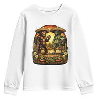 Funny Bigfoot Chupacabra Cinco De Mayo Youth Sweatshirt Cryptid Lover Gift