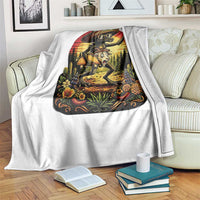 Funny Chupacabra Goat Taco Lover Throw Blanket Cinco De Mayo Party Gift