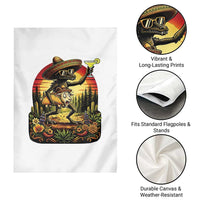Funny Chupacabra Goat Taco Lover Garden Flag Cinco De Mayo Party Gift