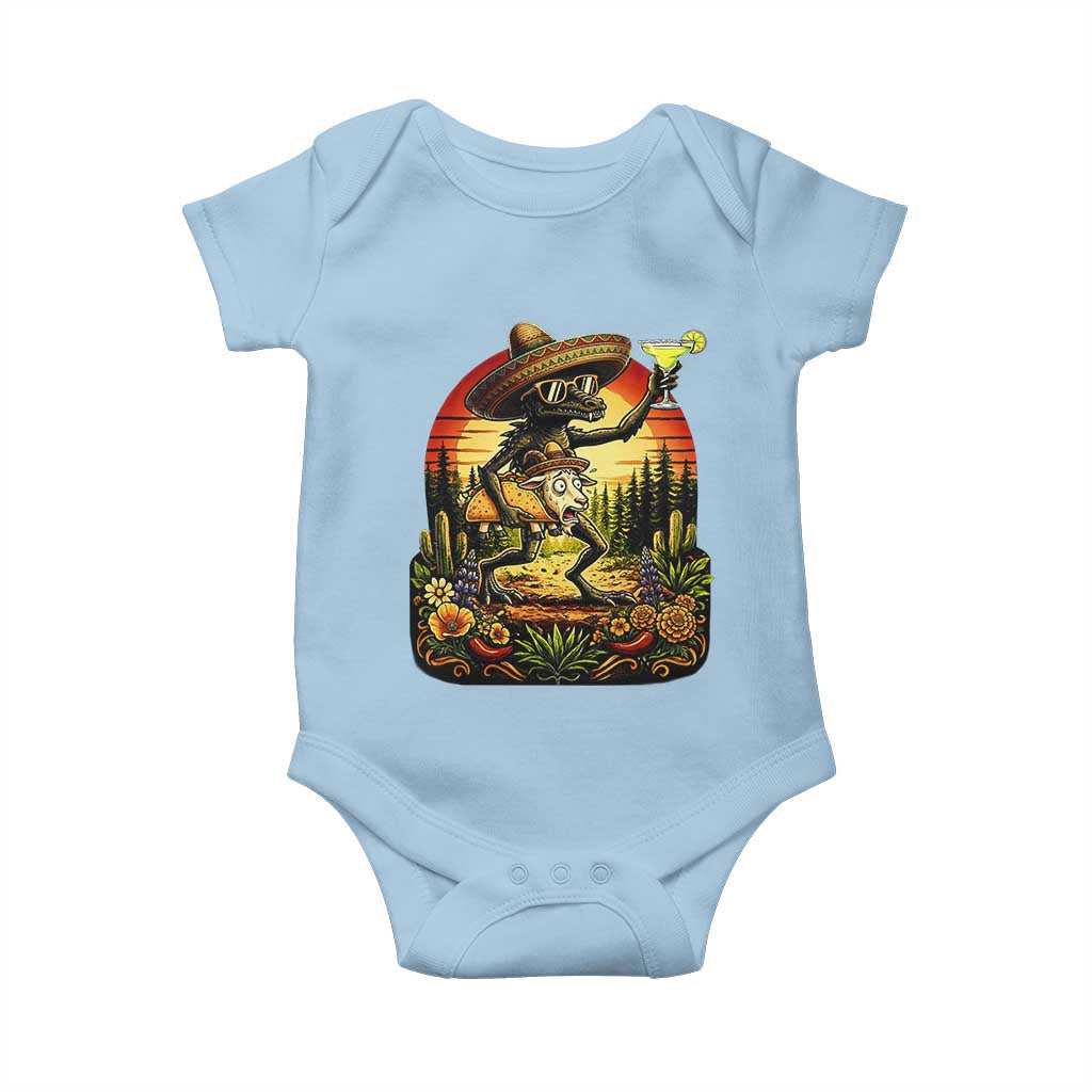Funny Chupacabra Goat Taco Lover Baby Onesie Cinco De Mayo Party Gift