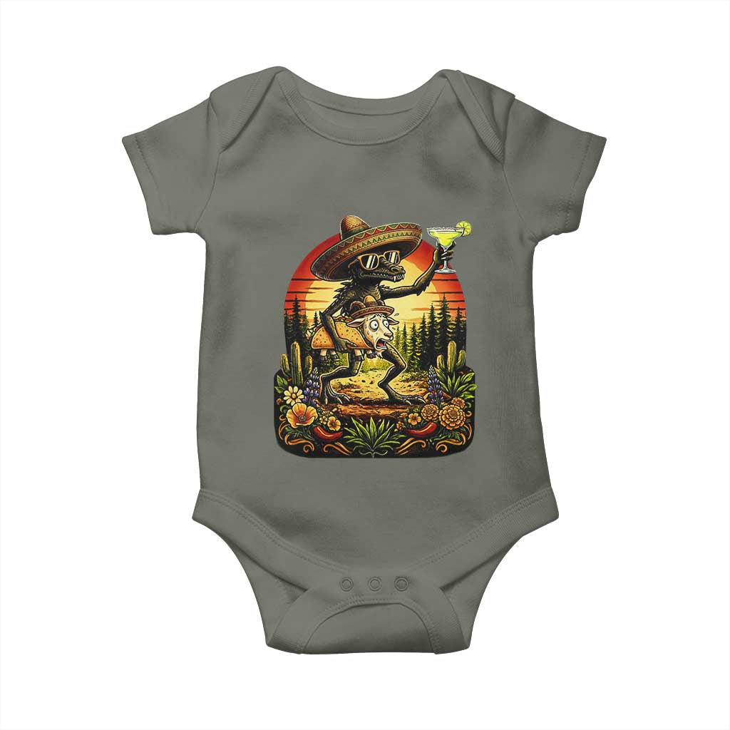 Funny Chupacabra Goat Taco Lover Baby Onesie Cinco De Mayo Party Gift