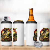 Funny Chupacabra Goat Taco Lover 4 in 1 Can Cooler Tumbler Cinco De Mayo Party Gift