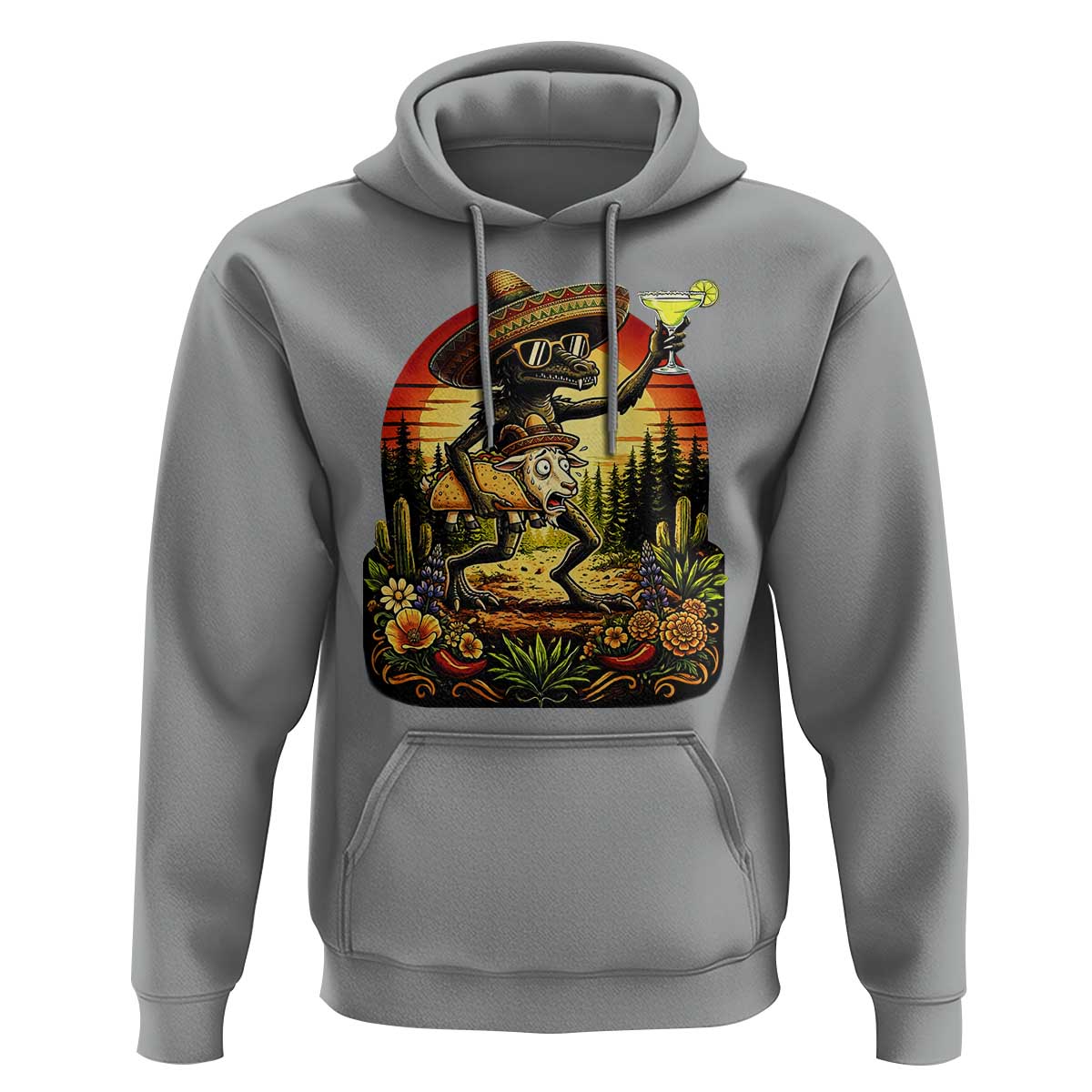 Funny Chupacabra Goat Taco Lover Hoodie Cinco De Mayo Party Gift
