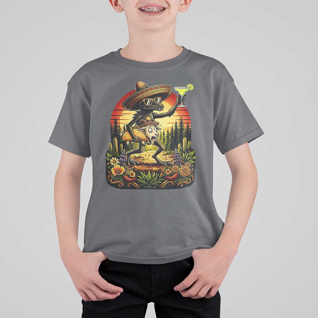Funny Chupacabra Goat Taco Lover T Shirt For Kid Cinco De Mayo Party Gift