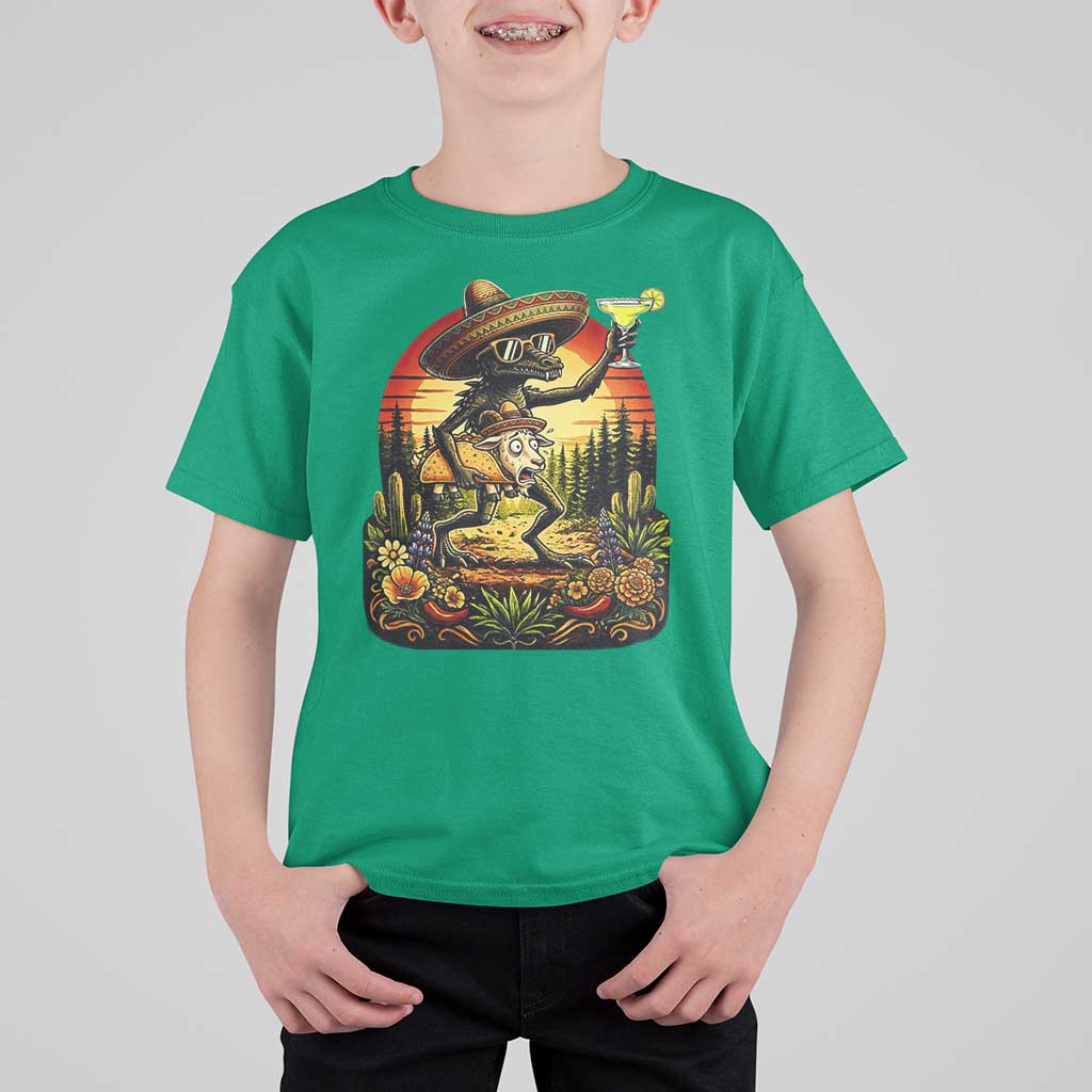 Funny Chupacabra Goat Taco Lover T Shirt For Kid Cinco De Mayo Party Gift