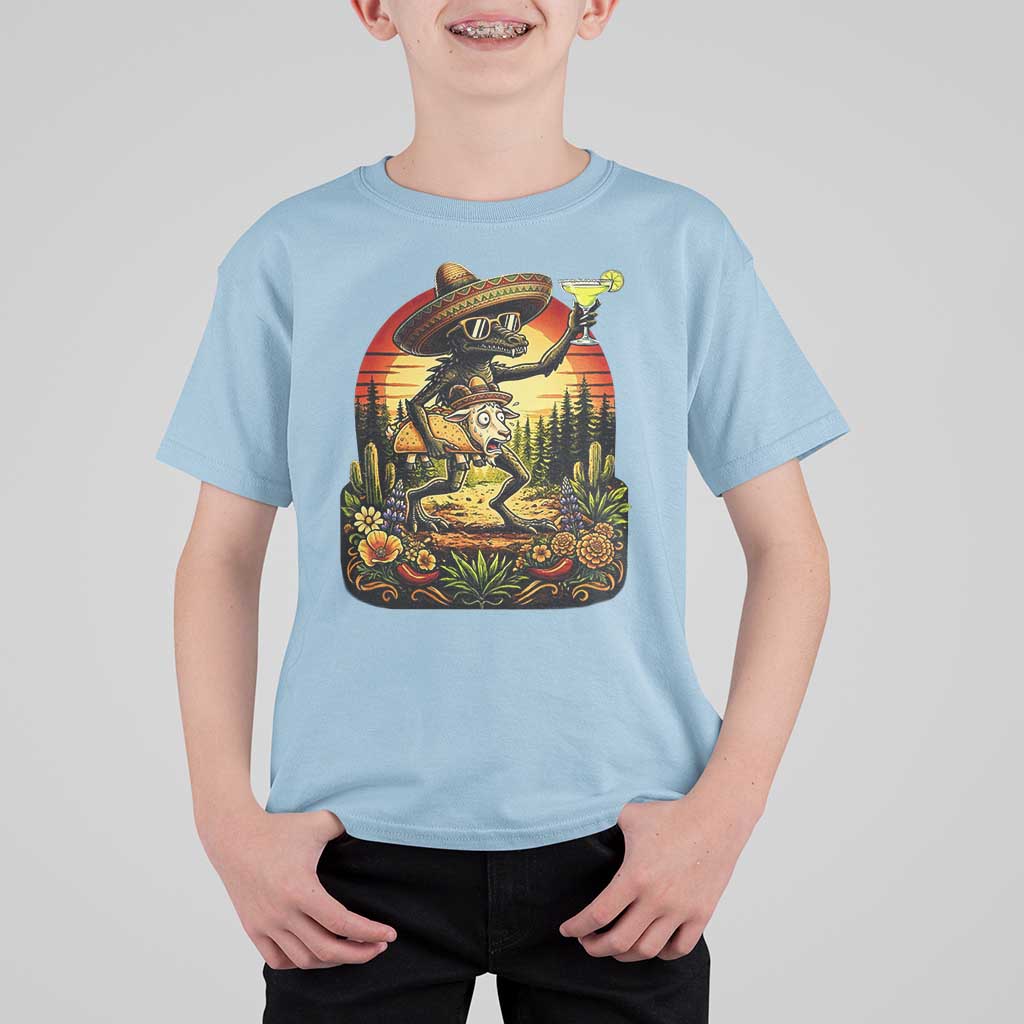 Funny Chupacabra Goat Taco Lover T Shirt For Kid Cinco De Mayo Party Gift