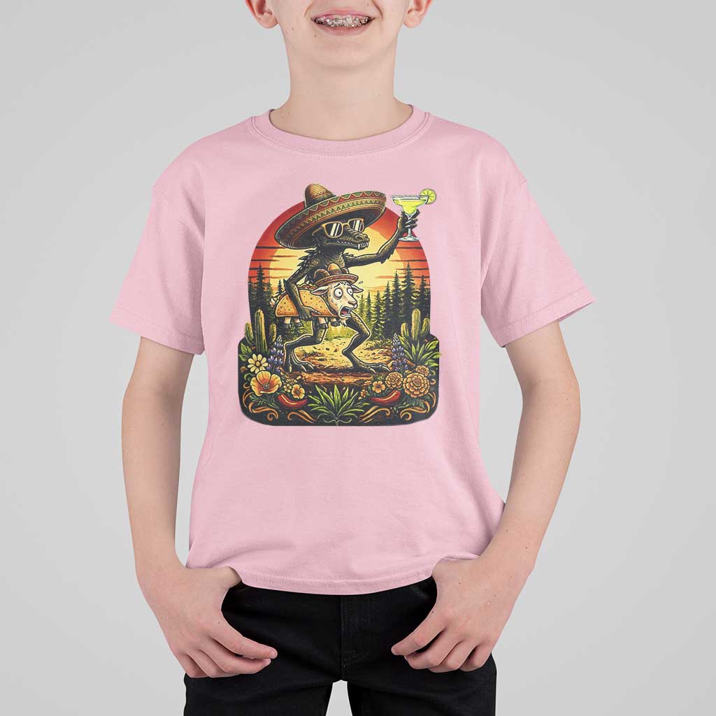 Funny Chupacabra Goat Taco Lover T Shirt For Kid Cinco De Mayo Party Gift