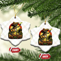 Funny Chupacabra Goat Taco Lover Ceramic Ornament Cinco De Mayo Party Gift
