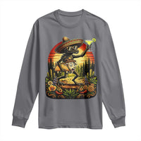 Funny Chupacabra Goat Taco Lover Long Sleeve Shirt Cinco De Mayo Party Gift