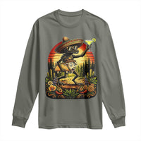 Funny Chupacabra Goat Taco Lover Long Sleeve Shirt Cinco De Mayo Party Gift