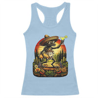Funny Chupacabra Goat Taco Lover Racerback Tank Top Cinco De Mayo Party Gift