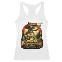 Funny Chupacabra Goat Taco Lover Racerback Tank Top Cinco De Mayo Party Gift