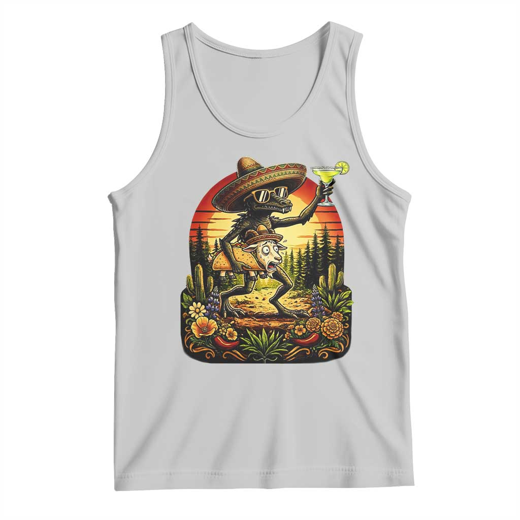 Funny Chupacabra Goat Taco Lover Tank Top Cinco De Mayo Party Gift