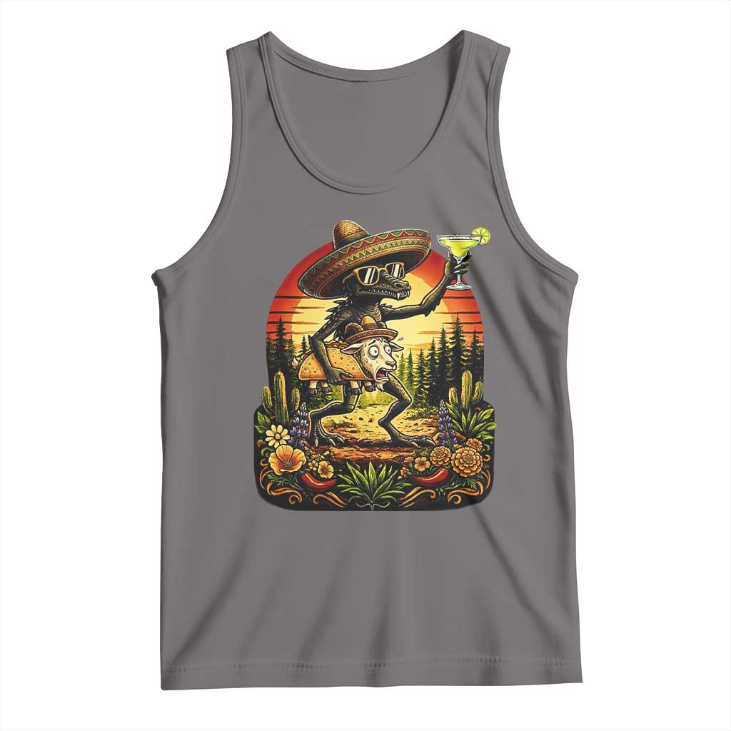 Funny Chupacabra Goat Taco Lover Tank Top Cinco De Mayo Party Gift
