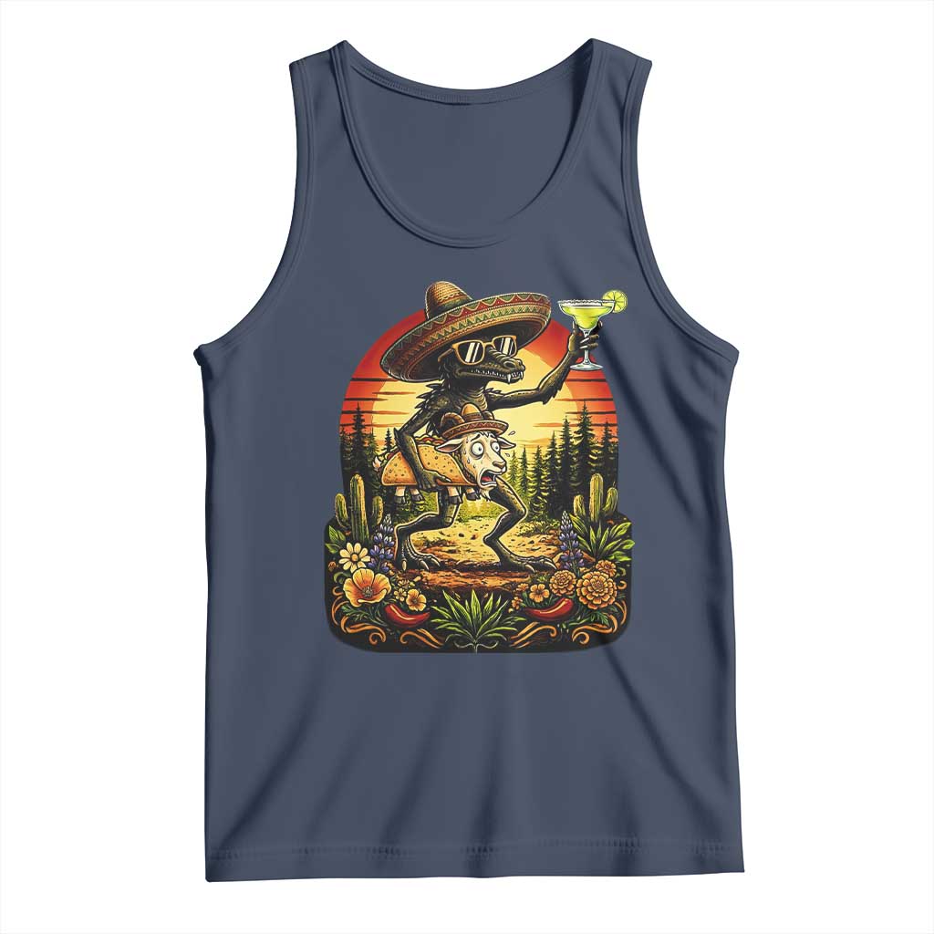 Funny Chupacabra Goat Taco Lover Tank Top Cinco De Mayo Party Gift