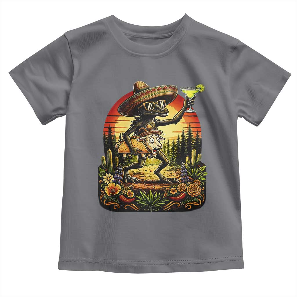 Funny Chupacabra Goat Taco Lover Toddler T Shirt Cinco De Mayo Party Gift