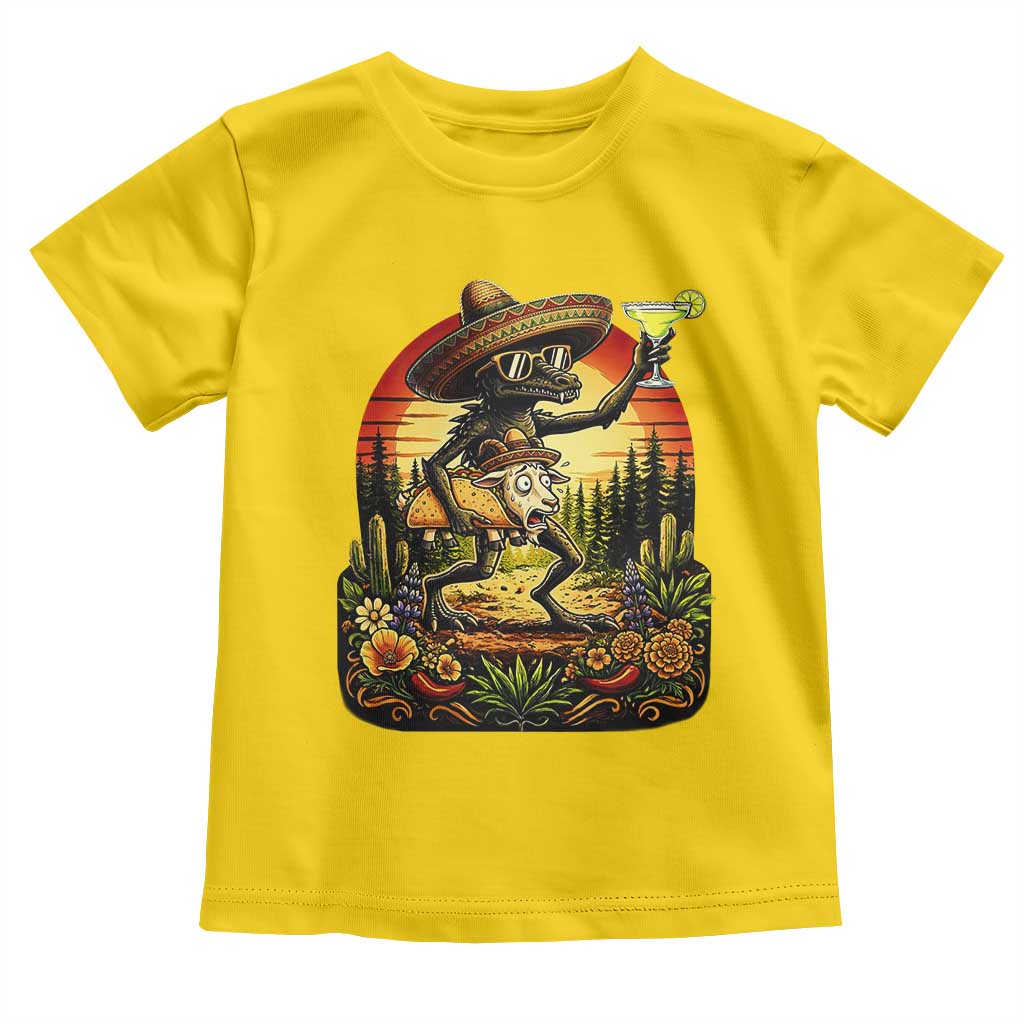 Funny Chupacabra Goat Taco Lover Toddler T Shirt Cinco De Mayo Party Gift