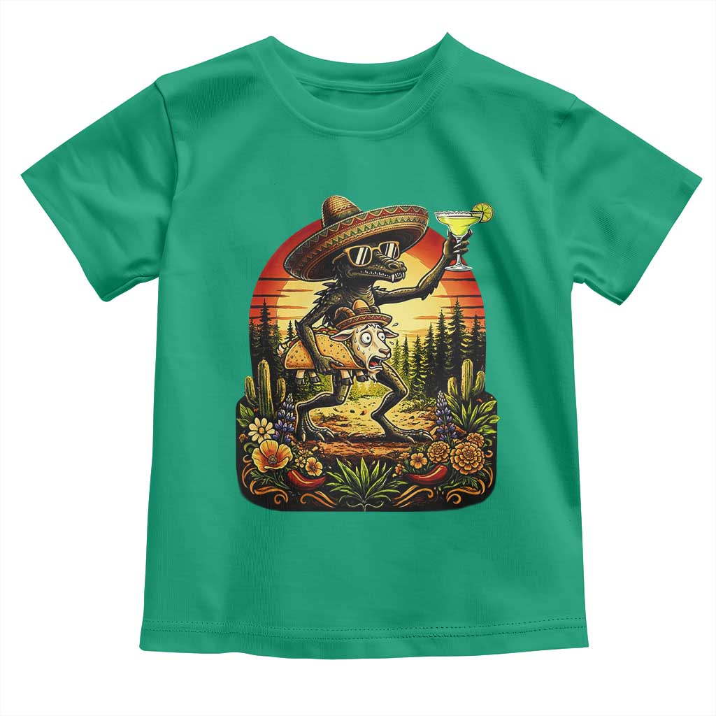 Funny Chupacabra Goat Taco Lover Toddler T Shirt Cinco De Mayo Party Gift