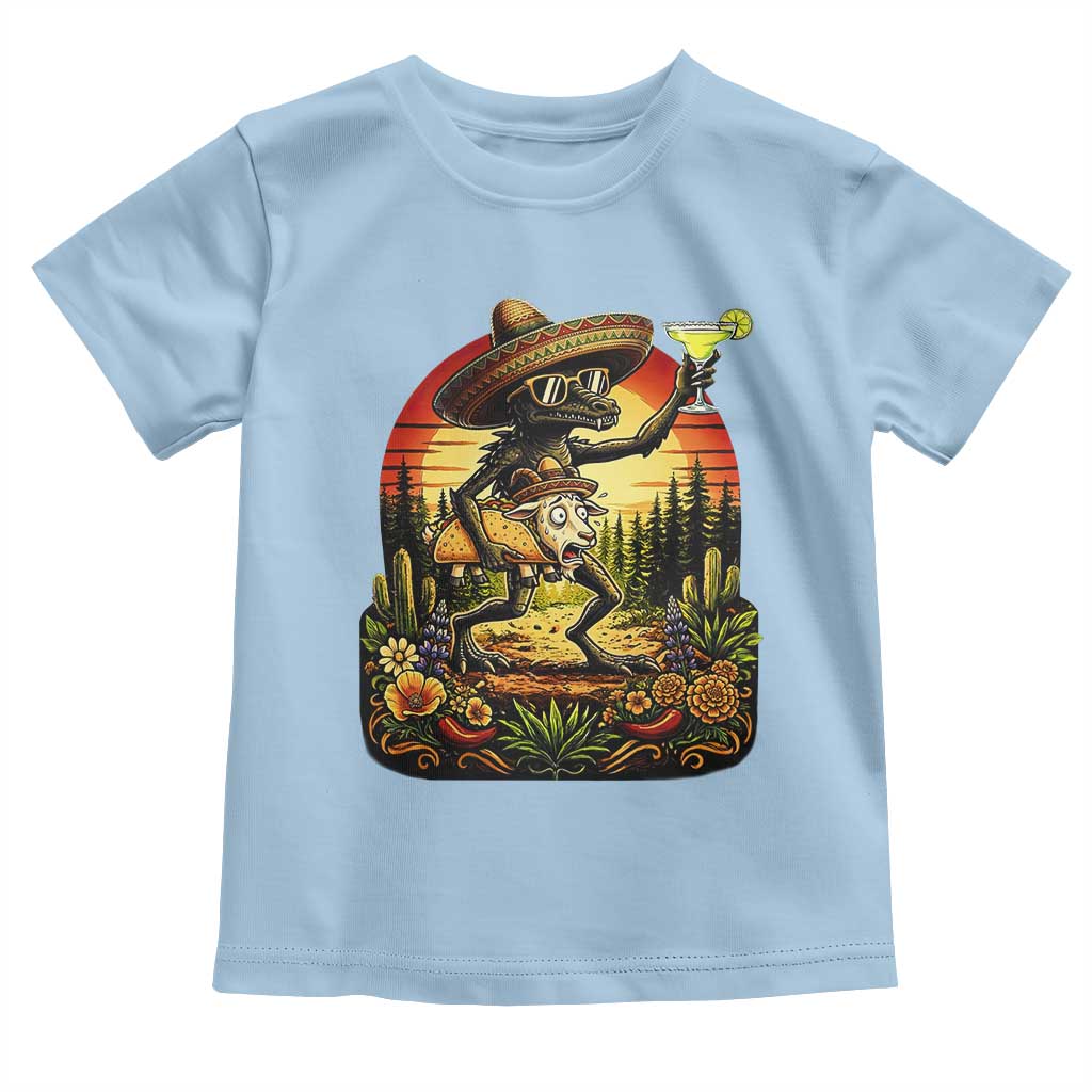 Funny Chupacabra Goat Taco Lover Toddler T Shirt Cinco De Mayo Party Gift