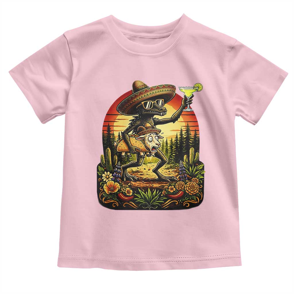 Funny Chupacabra Goat Taco Lover Toddler T Shirt Cinco De Mayo Party Gift
