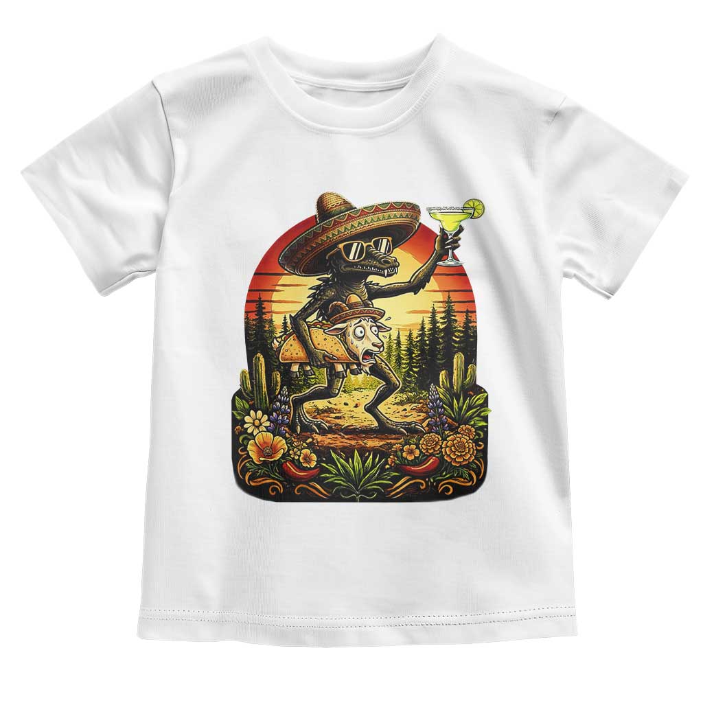 Funny Chupacabra Goat Taco Lover Toddler T Shirt Cinco De Mayo Party Gift