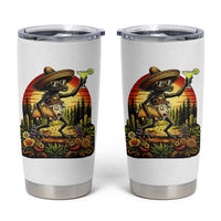 Funny Chupacabra Goat Taco Lover Tumbler Cup Cinco De Mayo Party Gift