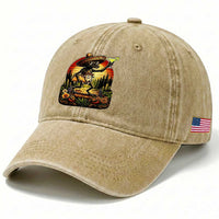 Funny Chupacabra Goat Taco Lover Washed Cotton Baseball Cap Cinco De Mayo Party Gift
