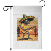Funny Cinco De Mayo Chupacabra Garden Flag Guitar Fiesta Gift