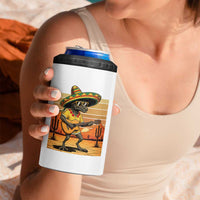 Funny Cinco De Mayo Chupacabra 4 in 1 Can Cooler Tumbler Guitar Fiesta Gift