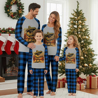 Funny Cinco De Mayo Chupacabra Plaid Pajama Set Guitar Fiesta Gift