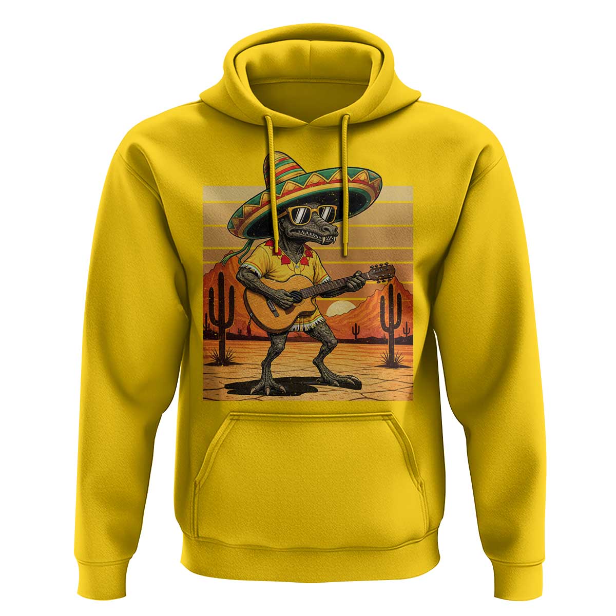 Funny Cinco De Mayo Chupacabra Hoodie Guitar Fiesta Gift