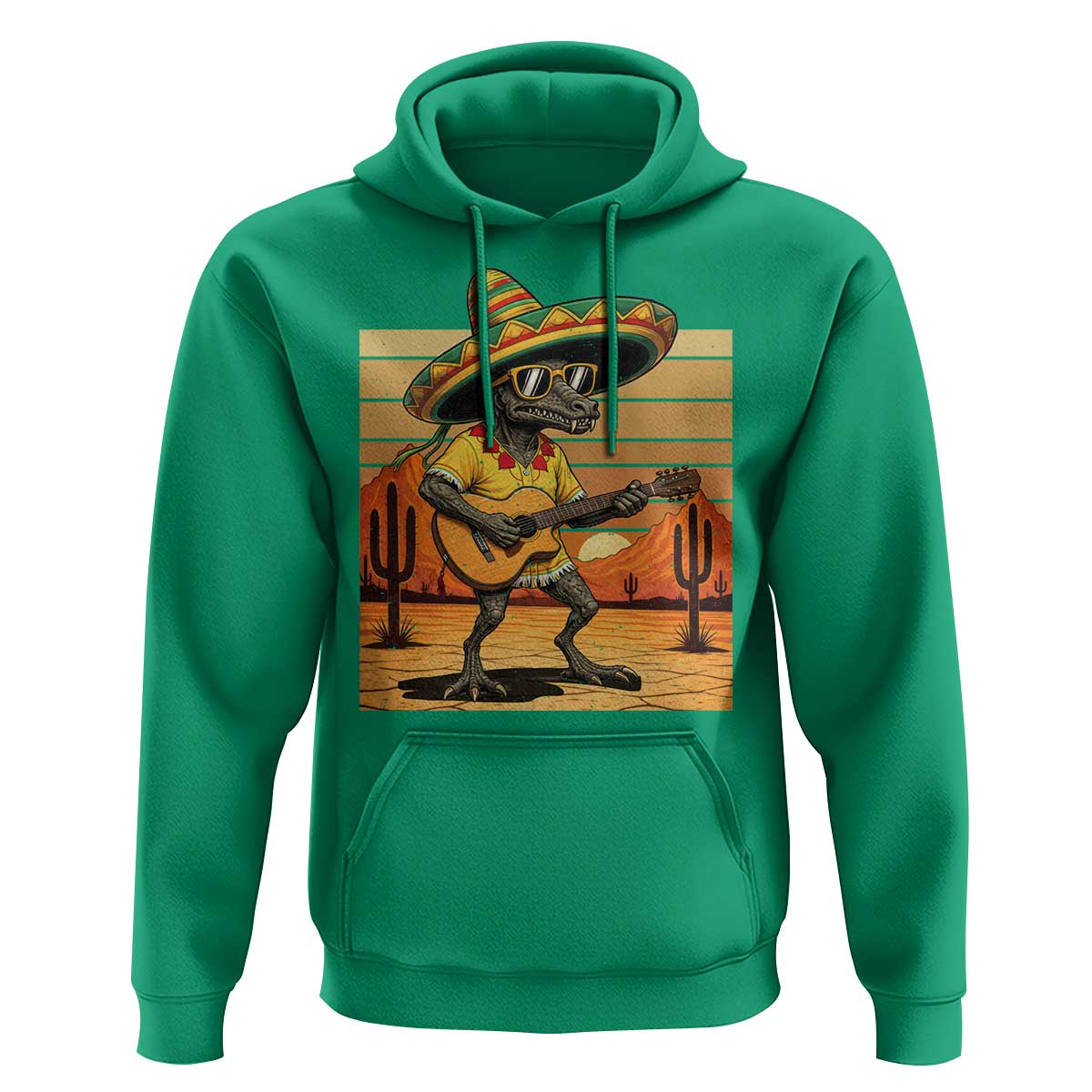 Funny Cinco De Mayo Chupacabra Hoodie Guitar Fiesta Gift