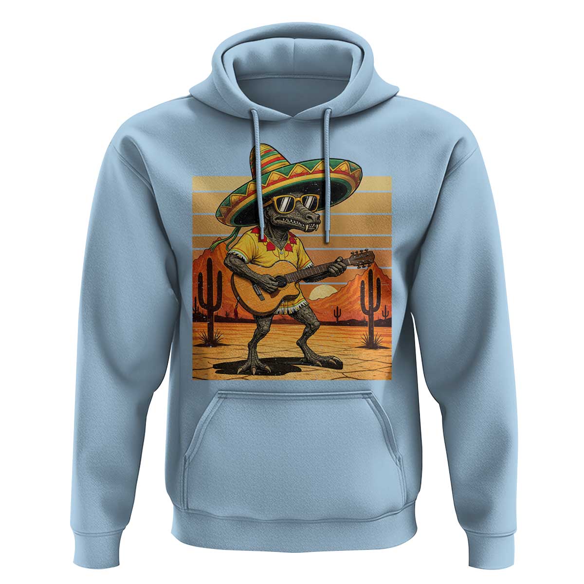 Funny Cinco De Mayo Chupacabra Hoodie Guitar Fiesta Gift