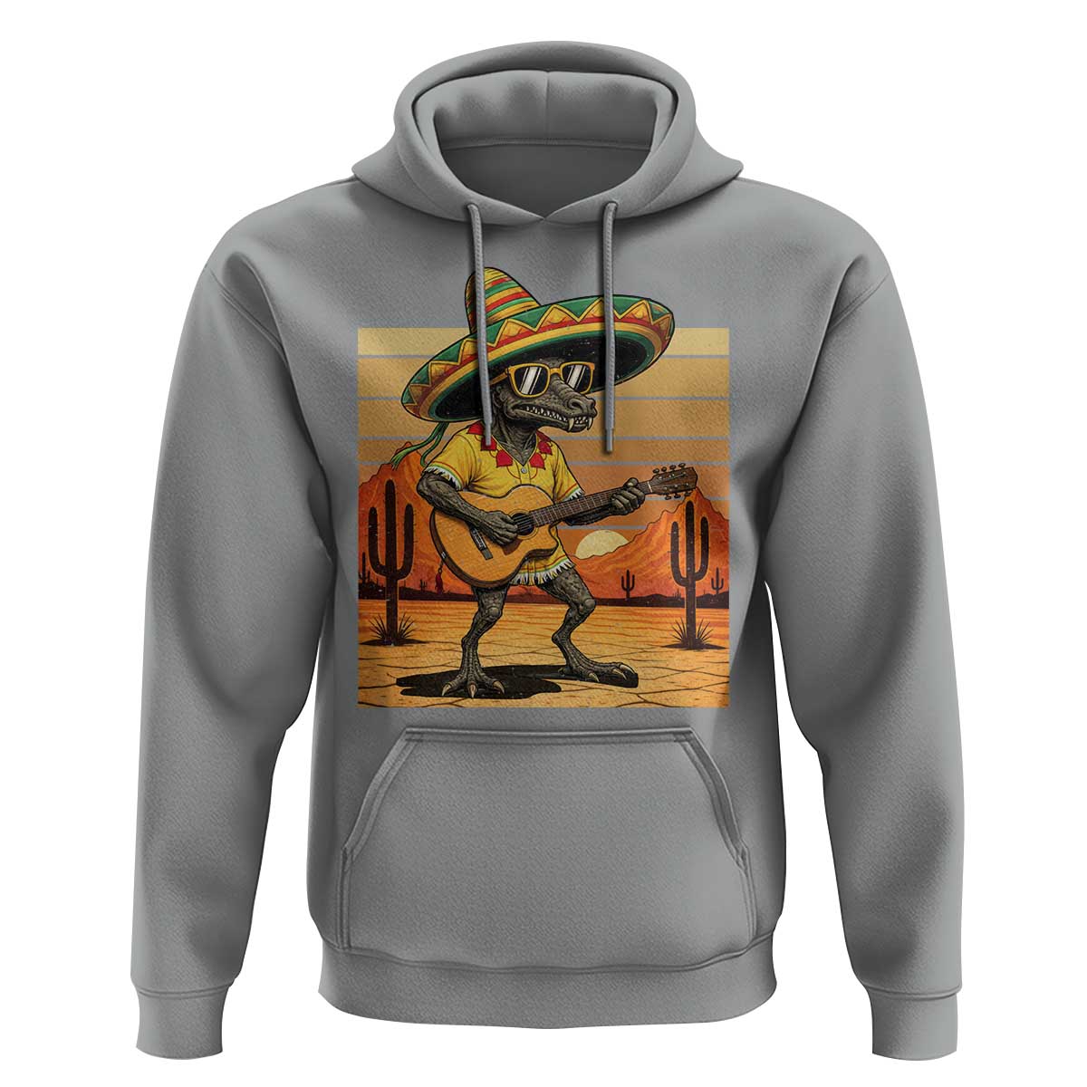Funny Cinco De Mayo Chupacabra Hoodie Guitar Fiesta Gift