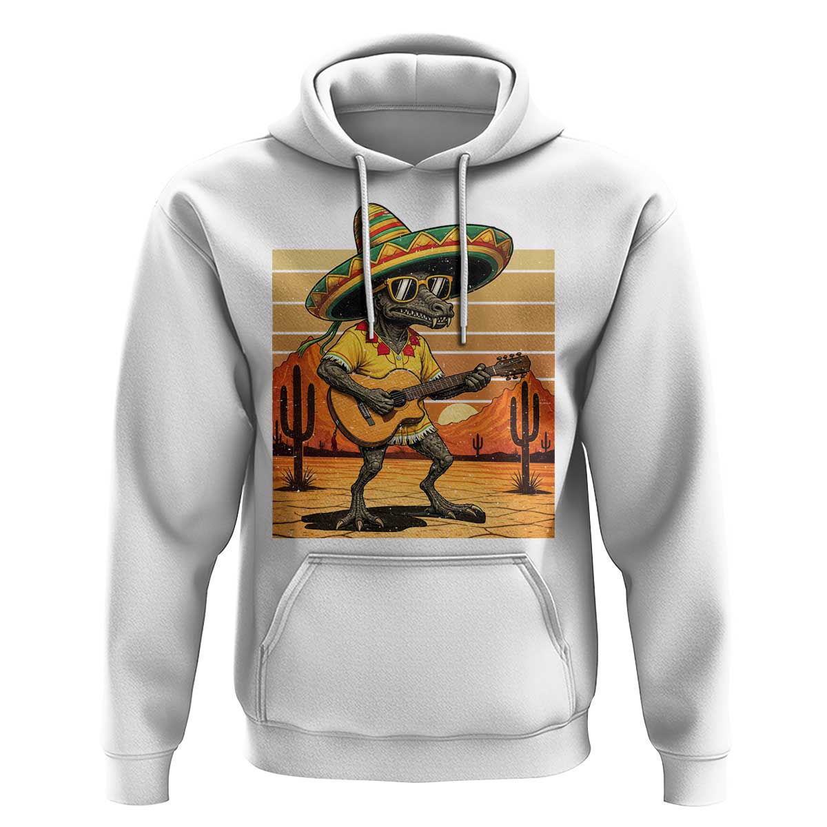 Funny Cinco De Mayo Chupacabra Hoodie Guitar Fiesta Gift