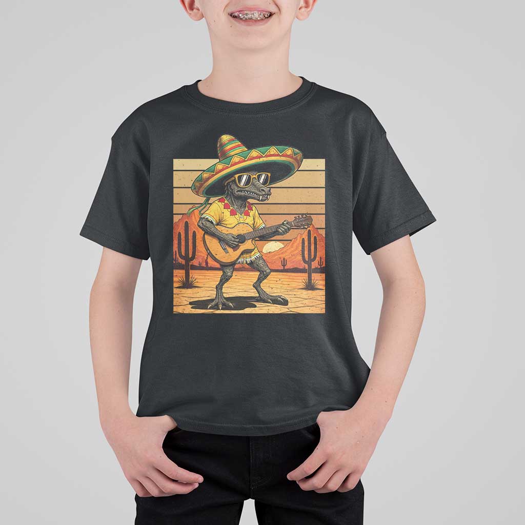 Funny Cinco De Mayo Chupacabra T Shirt For Kid Guitar Fiesta Gift