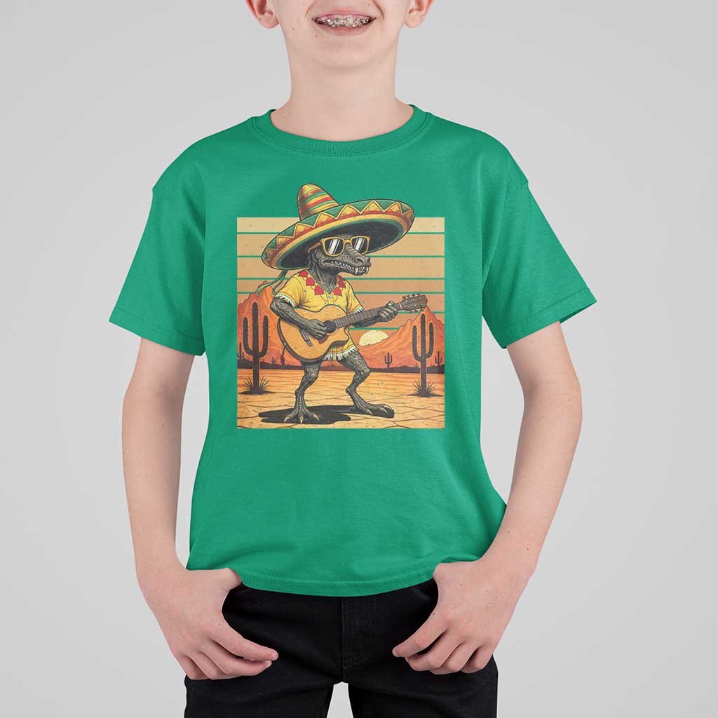 Funny Cinco De Mayo Chupacabra T Shirt For Kid Guitar Fiesta Gift