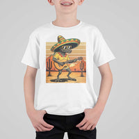 Funny Cinco De Mayo Chupacabra T Shirt For Kid Guitar Fiesta Gift