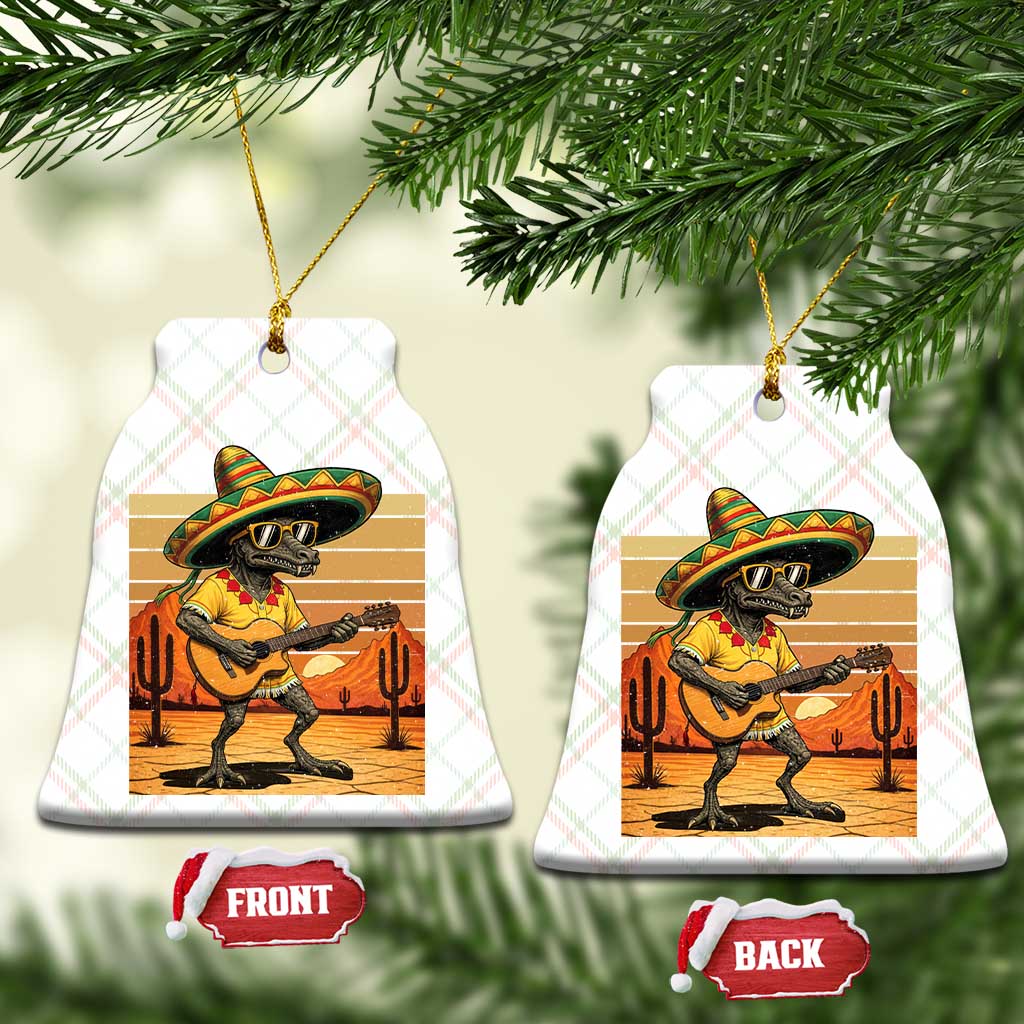 Funny Cinco De Mayo Chupacabra Ceramic Ornament Guitar Fiesta Gift
