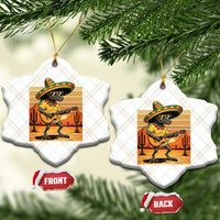 Funny Cinco De Mayo Chupacabra Ceramic Ornament Guitar Fiesta Gift