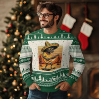 Funny Cinco De Mayo Chupacabra Ugly Christmas Sweater Guitar Fiesta Gift