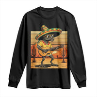 Funny Cinco De Mayo Chupacabra Long Sleeve Shirt Guitar Fiesta Gift