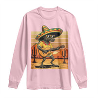 Funny Cinco De Mayo Chupacabra Long Sleeve Shirt Guitar Fiesta Gift