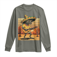 Funny Cinco De Mayo Chupacabra Long Sleeve Shirt Guitar Fiesta Gift