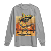 Funny Cinco De Mayo Chupacabra Long Sleeve Shirt Guitar Fiesta Gift