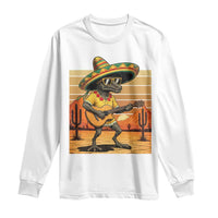 Funny Cinco De Mayo Chupacabra Long Sleeve Shirt Guitar Fiesta Gift