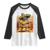 Funny Cinco De Mayo Chupacabra Raglan Shirt Guitar Fiesta Gift