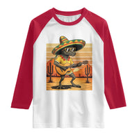 Funny Cinco De Mayo Chupacabra Raglan Shirt Guitar Fiesta Gift