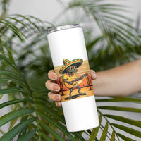 Funny Cinco De Mayo Chupacabra Skinny Tumbler Guitar Fiesta Gift