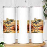 Funny Cinco De Mayo Chupacabra Skinny Tumbler Guitar Fiesta Gift